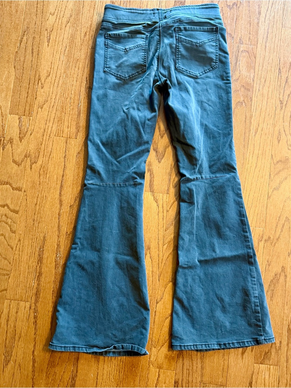 Free People Jenny Flare Jeans in Charcoal Gray - Picture 4 of 6